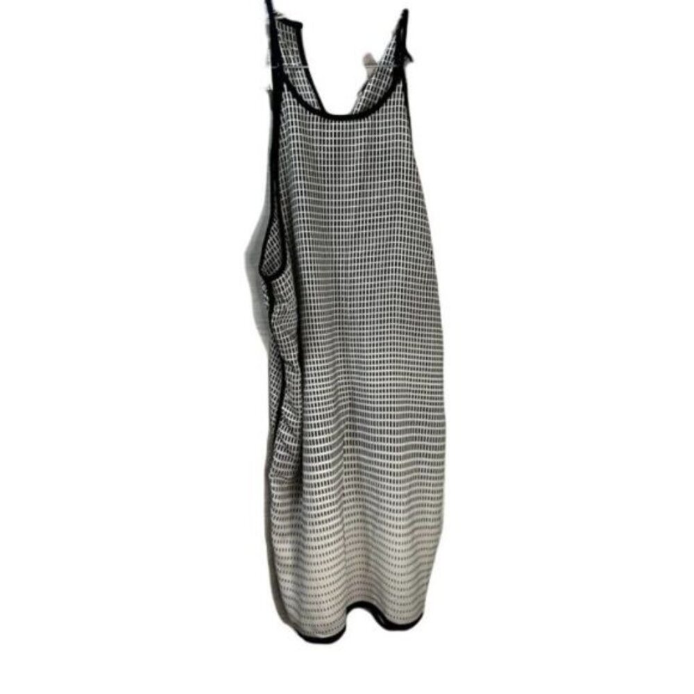 Forever 21 Jersey Strappy Mini Dress Black and White Medium‎